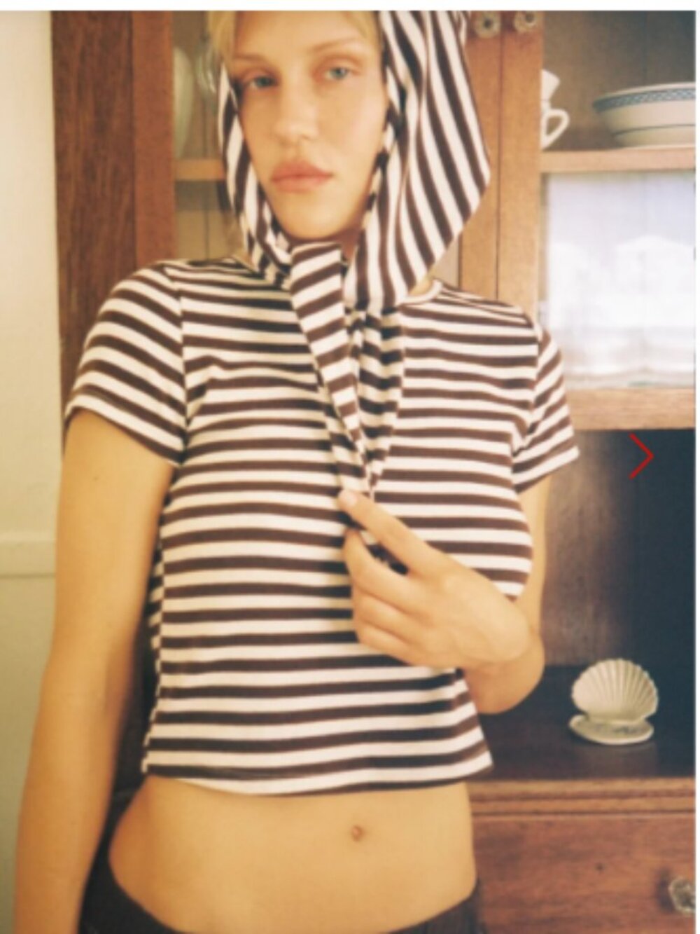 Jude Handkerchief Top - Chocolate Stripe - Lisa Says Gah - PLUS ONLY